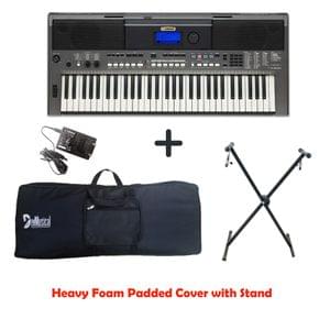 Yamaha PSR I400 Portable Keyboard Combo Package with Bag, Stand, and Adaptor